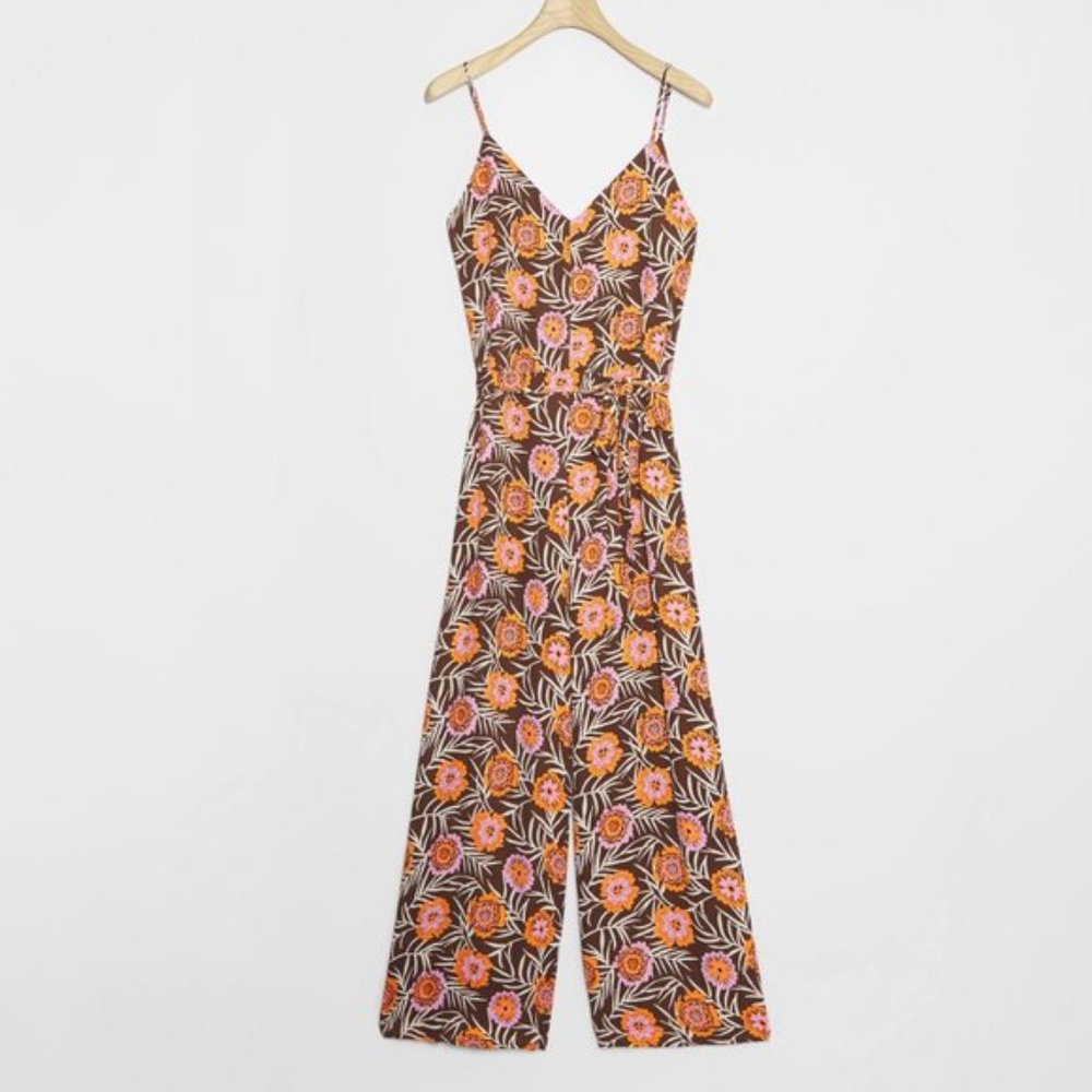 Anthro 4S13NNA Marianna Wide-Leg Jumpsuit S